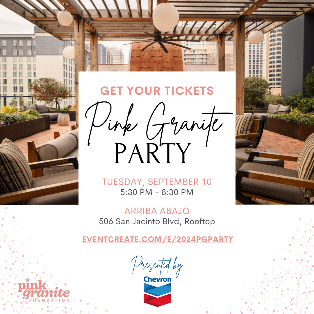 2024 Pink Granite Party Flyer